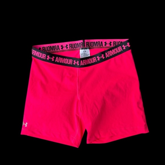 Under Armour Pink Athletic Compression Shorts XL - Picture 1 of 3